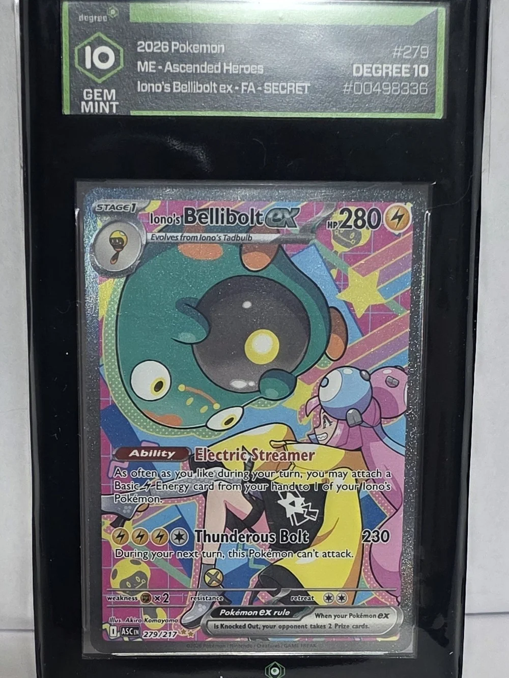 2026 Pokemon Ascended Heros Special Illustration Ionos Bellibolt EX DEGREE 10